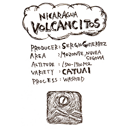ニカラグア VOLCANCITOS /CATUAI wash/ 浅煎り